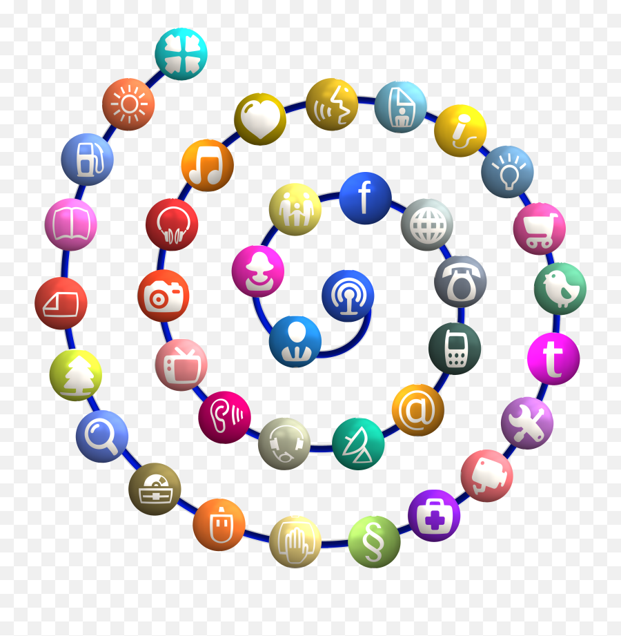 Icons Buttons Logos Structure Spiral - Social Media Digital Marketing Png Icons,Social Networking Logo