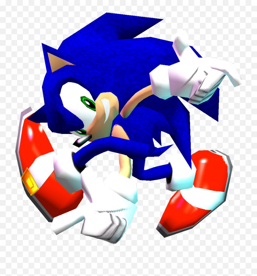 Pure Dreamcast Sonic Adventure Pose - Sonic Adventure Sonic Pose Png,Sonic Adventure Logo
