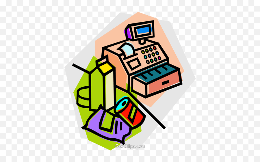 Download Hd Groceries - Office Equipment Png,Cash Register Png