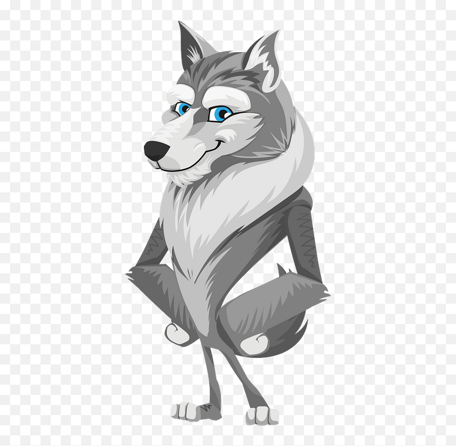 Cartoon Wolf Clipart - Cartoon Wolf Png,Wolf Cartoon Png - free transparent  png images 