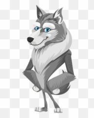 Cartoon Wolf Clipart - Cartoon Wolf Png,Wolf Cartoon Png