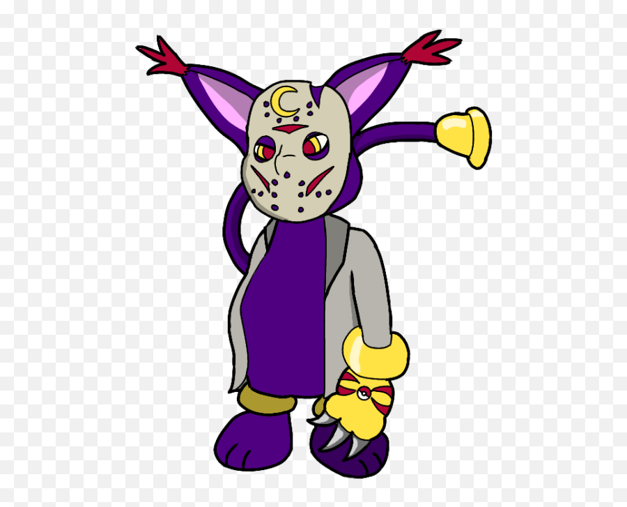 Yes It Is A Fusion Of Bellboyant Tailmon And Jason - Fictional Character Png,Jason Voorhees Transparent