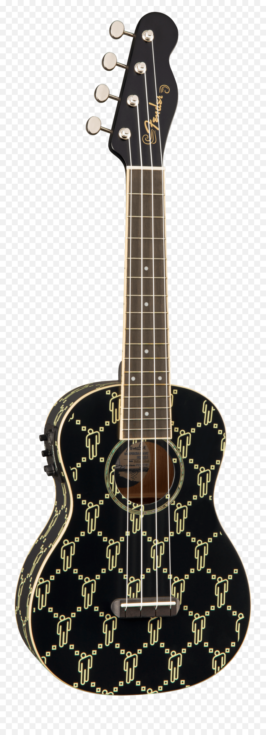 Fender Billie Eilish Ukelele Walnut Fingerboard Black - Fender Ukulele Png,Billie Kay Png