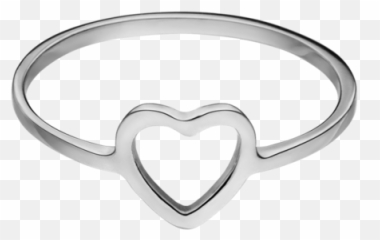 Heart Ring Silver - Solid Png,Silver Heart Png