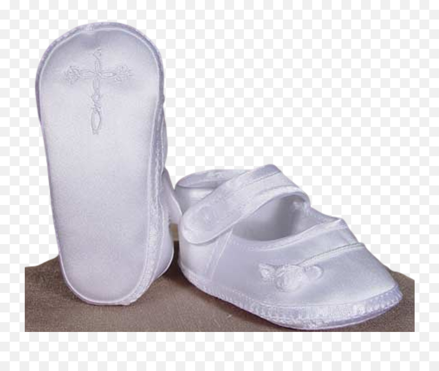 Embroidered Celtic Cross White Matte - Round Toe Png,Baby Shoes Png