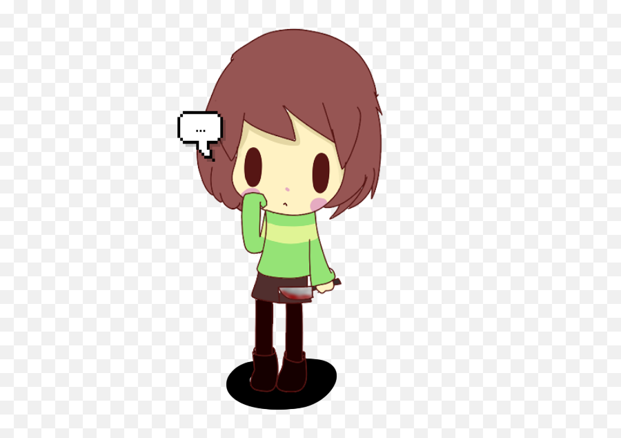 Draw Chibi Chara Undertale - Chibi Cute Undertale Chara Png,Chara Transparent