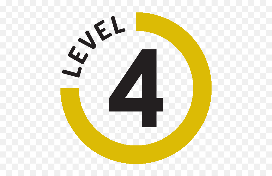 First Level Icon - Level 4 Png,Difficulty Level Icon