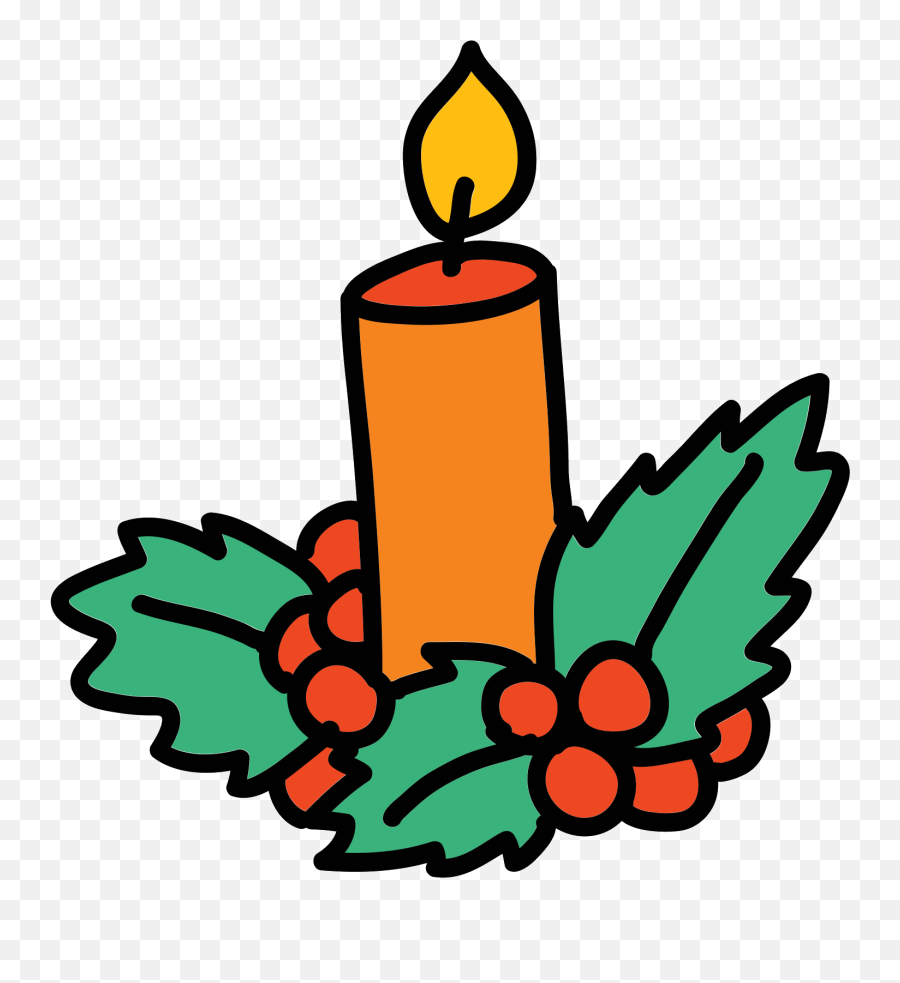 The Icon Is Of A Christmas Candle Sitting In Small - Icon Lilin Animasi Png,Candle Icon Png