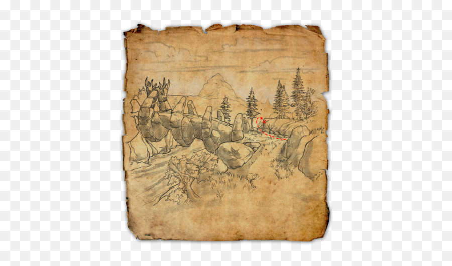 Western Skyrim Ce Treasure Map - Western Skyrim Ce Treasure Map Png,Elder Scrolls Icon