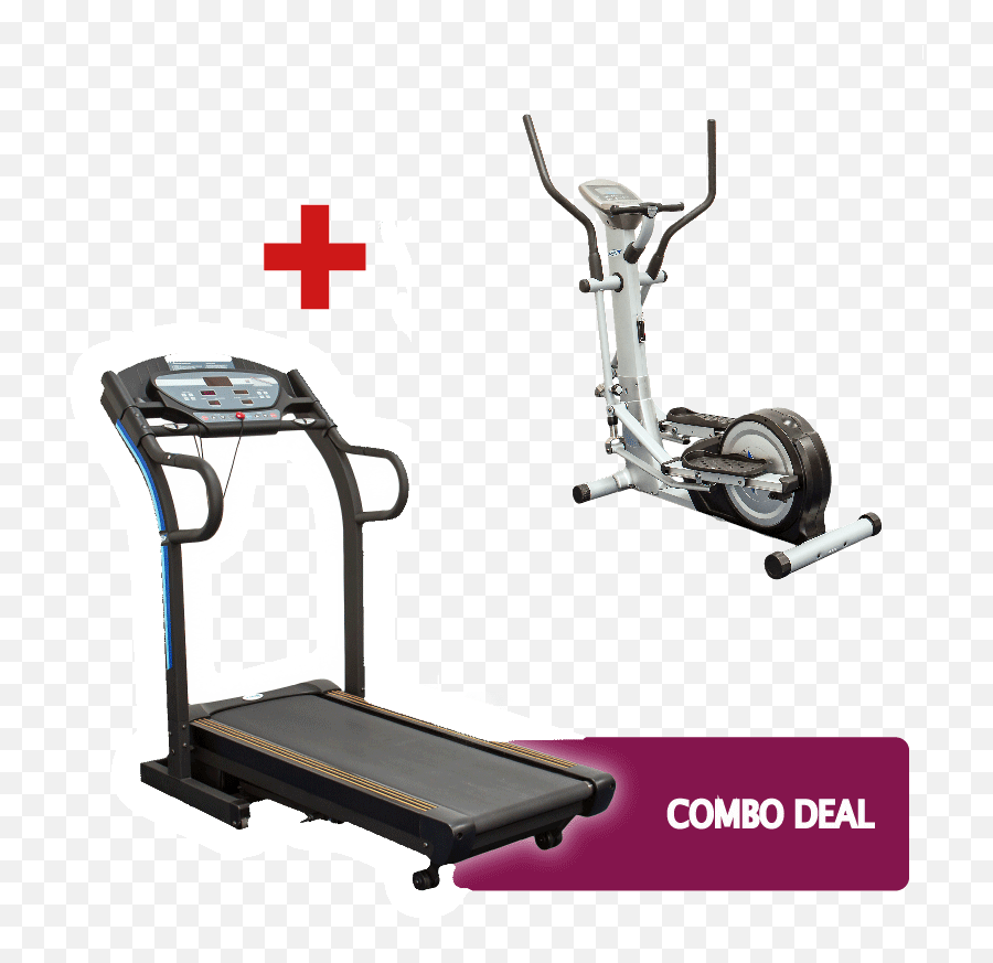 Treadmill And Cross Trainer Combo Deal - Exercise Bike And Cross Trainer Png,Treadmill Png