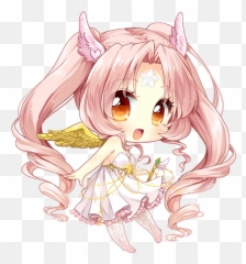 Download Anime Chibi Cute Girl - Angel Chibi Anime Full Cute Angel Chibi Png,Cute Anime Png