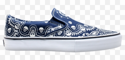 Slip - On Lx U0027skull Bandanau0027 Vans Full Size Png Download Blue Bandana Vans,Vans Png
