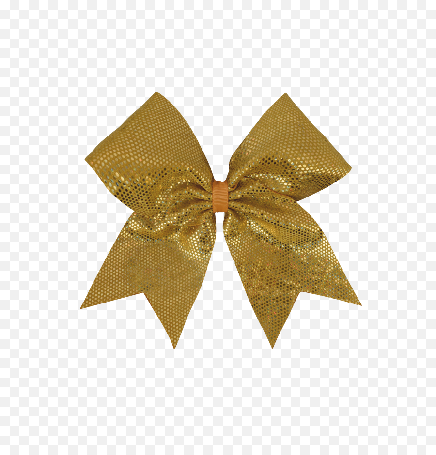 I Love Cheer Hair Bow - Gold Transparent Cheer Bow Png,Hair Bow Png