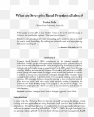 Pdf Papers In Strengths Based Practice Venkat Pulla Dr - Document png