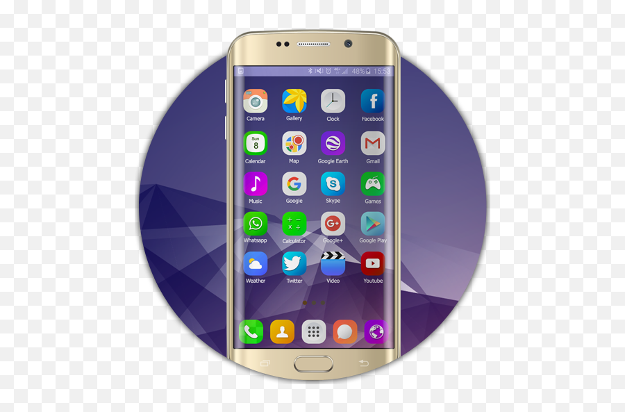 Theme For Samsung S6 Edge Plus - Technology Applications Png,Galaxy S6 Move Apps Icon