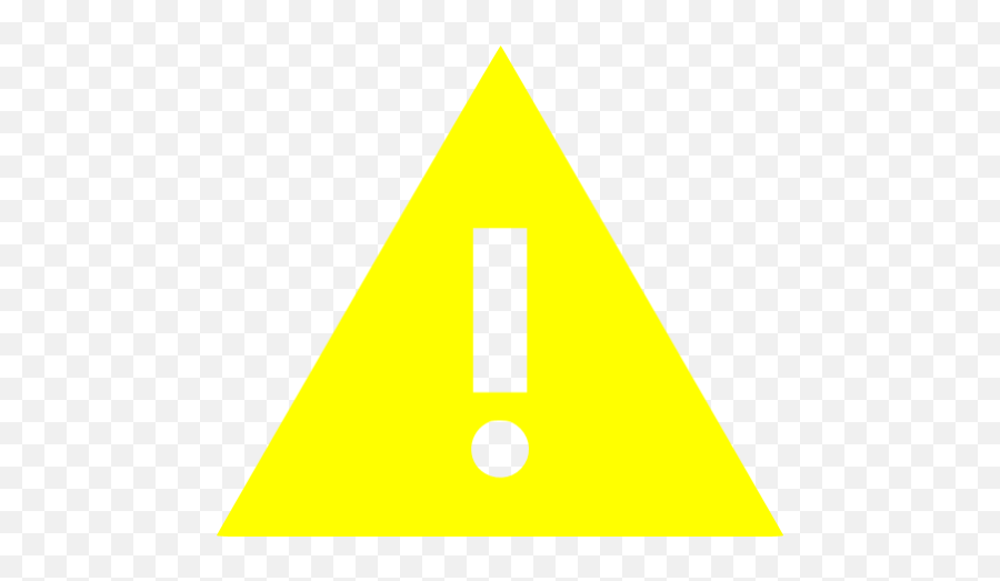 Yellow Warning 5 Icon - Free Yellow Warning Icons Warning Triangle Black Background Png,Do Not Icon