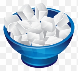Cubes Sugar Icon - Bowl Of Png