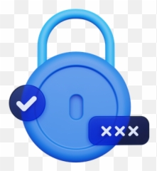 Door Lock Icon - Download in Isometric Style Vertical png