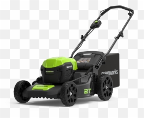 21 Lawn Mower Greenworks Commercial - Greenworks Cordless 48v Mower Png,Mower Png