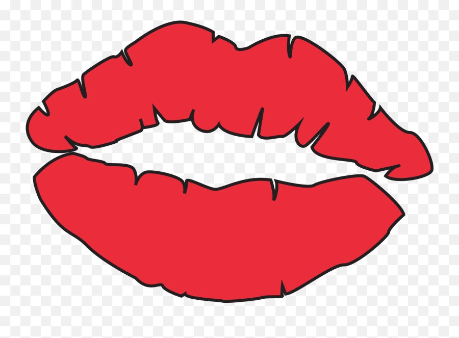 Download Lipstick Clipart Cartoon Source - Kissing Lips Kiss Lips Drawing  Png,Kiss Lips Png - free transparent png images 