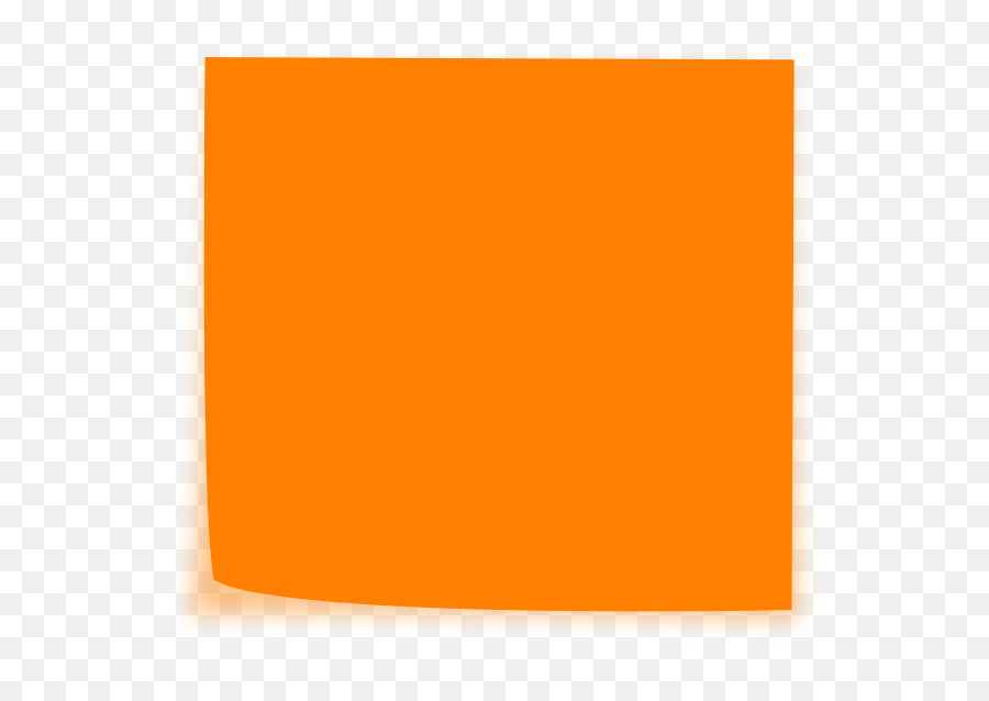 Download Hd Orange Sticky Note Png - Post It Note Orange,Post It Notes Png