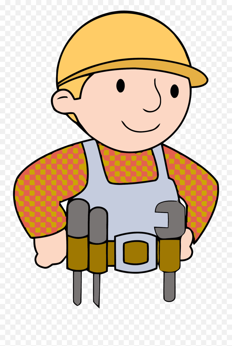 Bob The Builder Carpenter Clipart Png - Bob The Builder Face,Bob The Builder Png