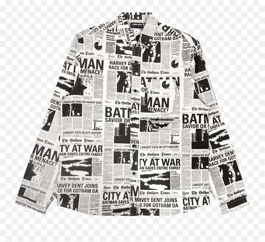 Gotham Times Button Up U2013 The Hundreds Png Batman Icon Twitter