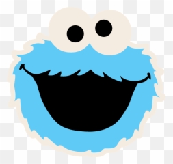 Cookie Monster Face Drawing Clipart - Cookie Monster Png,Cookie Monster Png