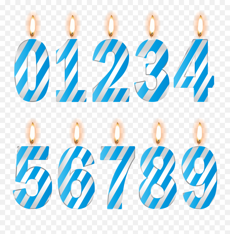 Blue Clip Art Image Gallery Png Birthday Candles
