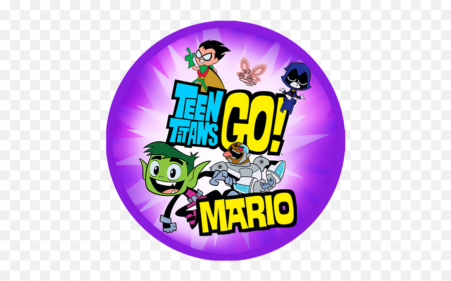 Adesivo Redondo Teen Titans Go - Cartoon Png,Teen Titans Png