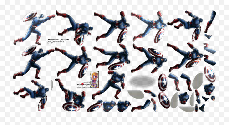 Click For Full Sized Image Captain America - Avengers Avenger Alliance Captain America Png,Capitan America Png
