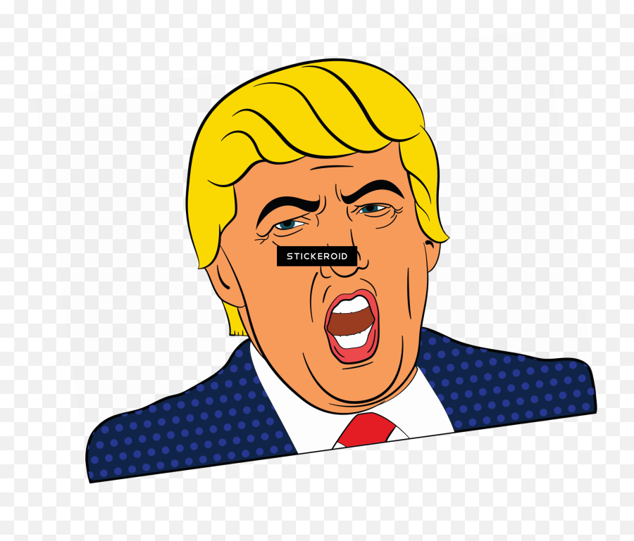 Angry Trump Clipart - Carpe Trump Round Ornament Png Donald Trump Cartoon Head,Donald Trump Transparent