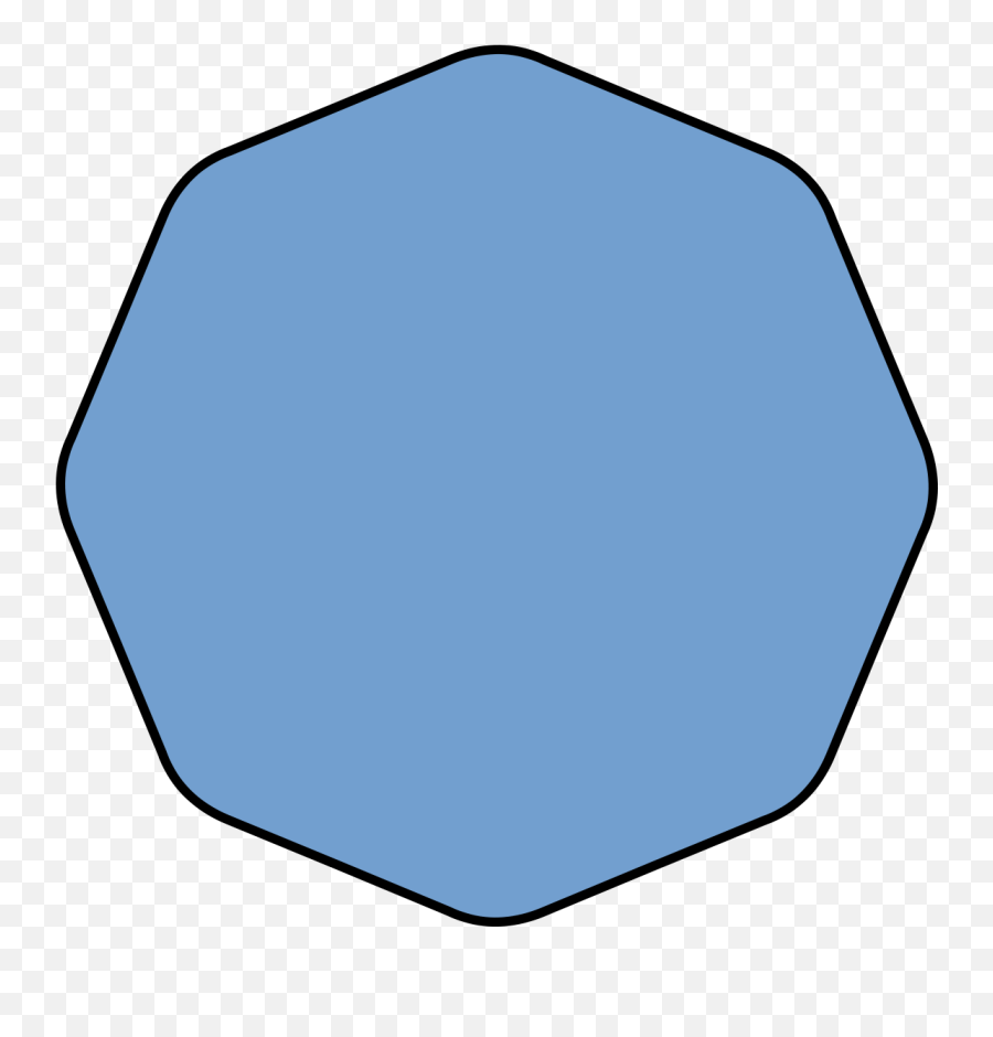 Smoothed Octagon - Clip Art Png,Octagon Png