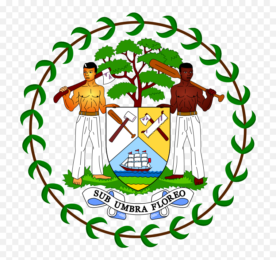 Brasão De Armas Do Belize Coat Of Arms Pretty - Belize Coat Of Arms Vector Png,Coat Of Arms Png