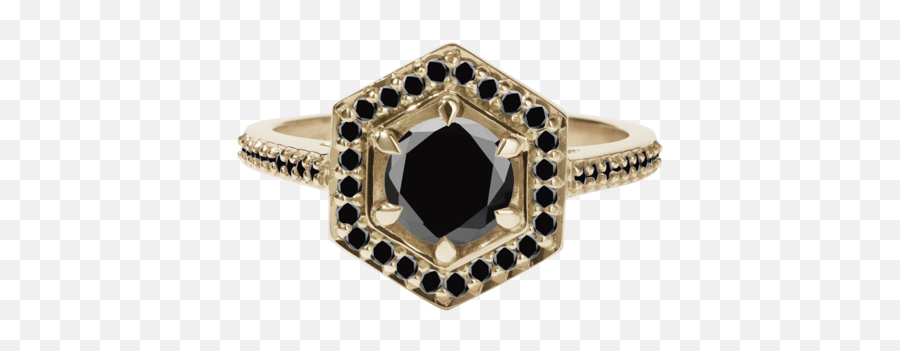 Hex Ring Black Diamond - Diamond Png,Black Diamond Png