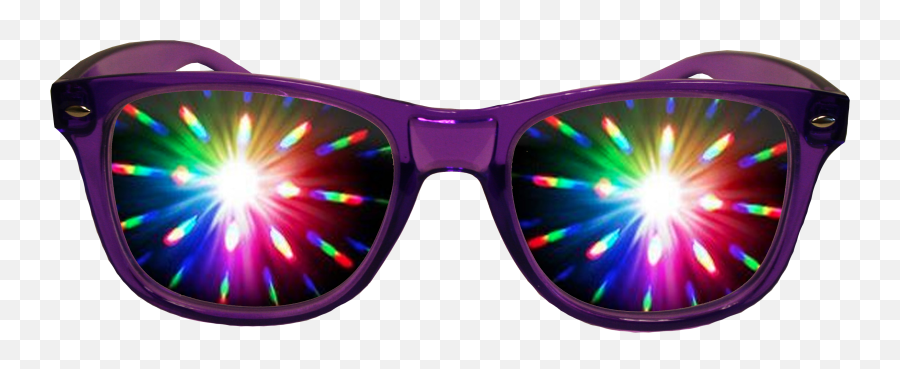 Purple Glasses By - Rave Glasses Png,Purple Lens Flare Png