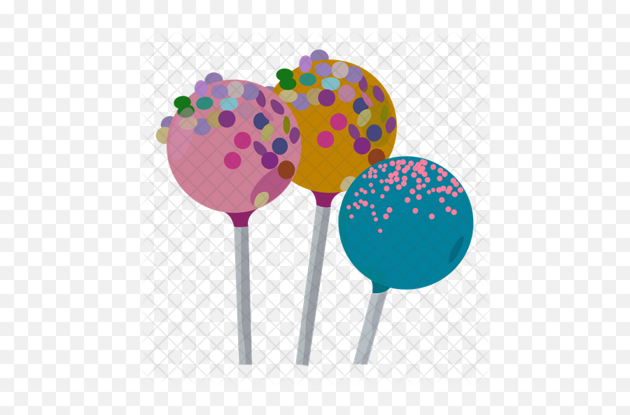 Cake Pops Icon Of Flat Style - Cake Pop Icon Png,Cake Pops Png