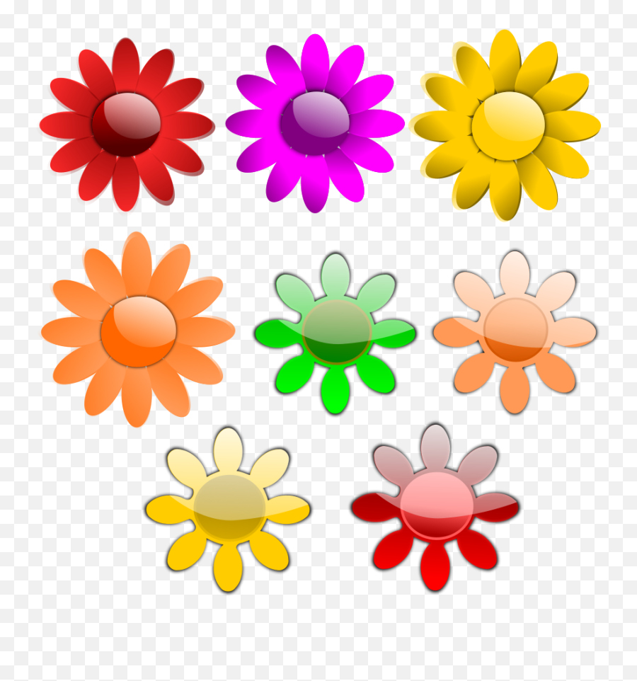 Download Flower Vector Png Image Clipart Free - 8 Flowers Clipart,Flower Vector Png