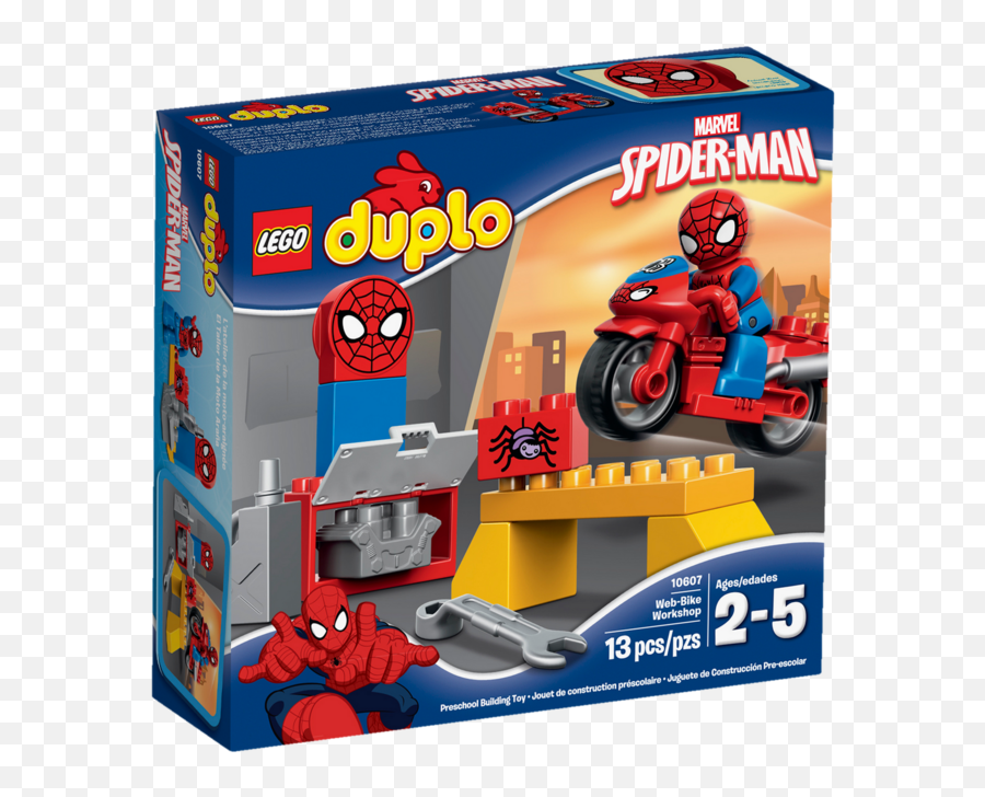 10607 Spider - Man Webbike Workshop Brickipedia The Lego Wiki Lego Duplo Spiderman Png,Spider Man Web Png