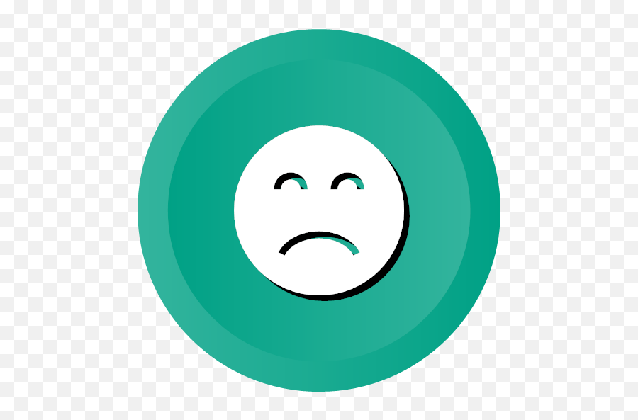 Frown Sad Upset Icon - Ios Web User Interface Multi Circle Png,Frown Png