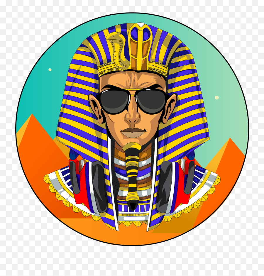 Glasses Pharaoh Pyramids - Egyptian Pharaoh Png,Pharaoh Png