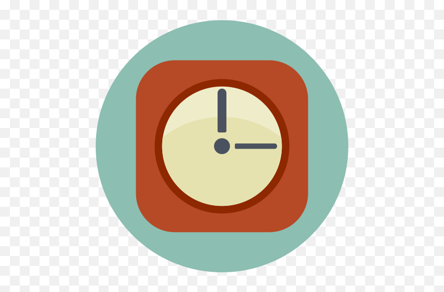 Alarm Waker Clock Hour Time Icon - Time Icon Png Round,Time Icon Png