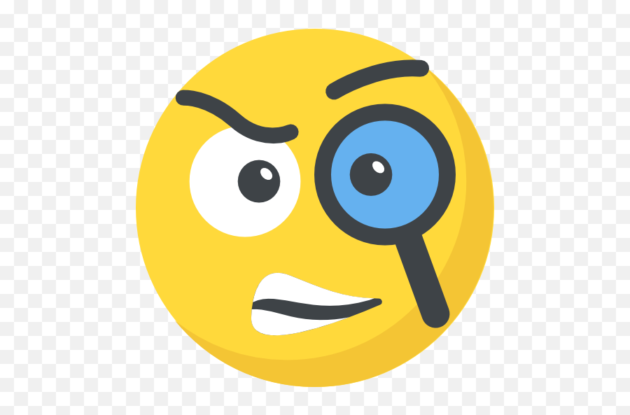 Suspicious Face Clipart Png 50 Photos - Emoji Curious Face,Thinking Face Emoji Png