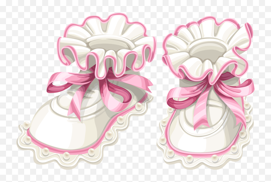 Baby Shoes Clipart Png - Pink Baby Booties Clipart,Baby Shoes Png