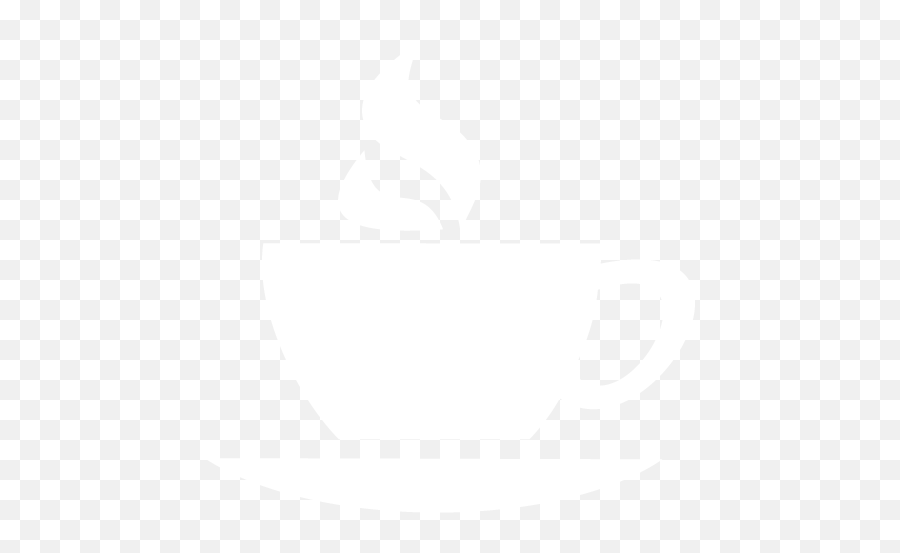 Coffee Cup Icon White Transparent Png - White Coffee Cup Icon Png,Coffee Cup Silhouette Png