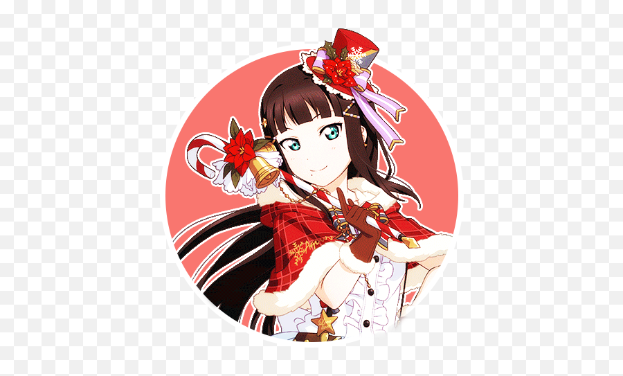 On Twitter Love Live Aqours Christmas Set Icon Pack - Hime Cut Png,Anime Christmas Icon