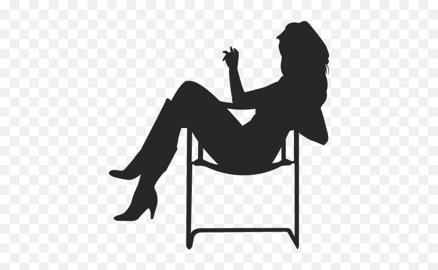 Girl Sitting - Transparent Png U0026 Svg Vector File Sitting Woman Silhouette In Chair,Girl Sitting Png