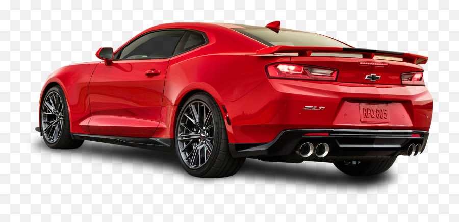 Red Chevrolet Camaro Zl1 Back Side Car - 2017 Camaro Zl1 Png,Back Of Car Png