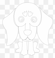 Dog Flat Design Vector Icon Outline - Language png