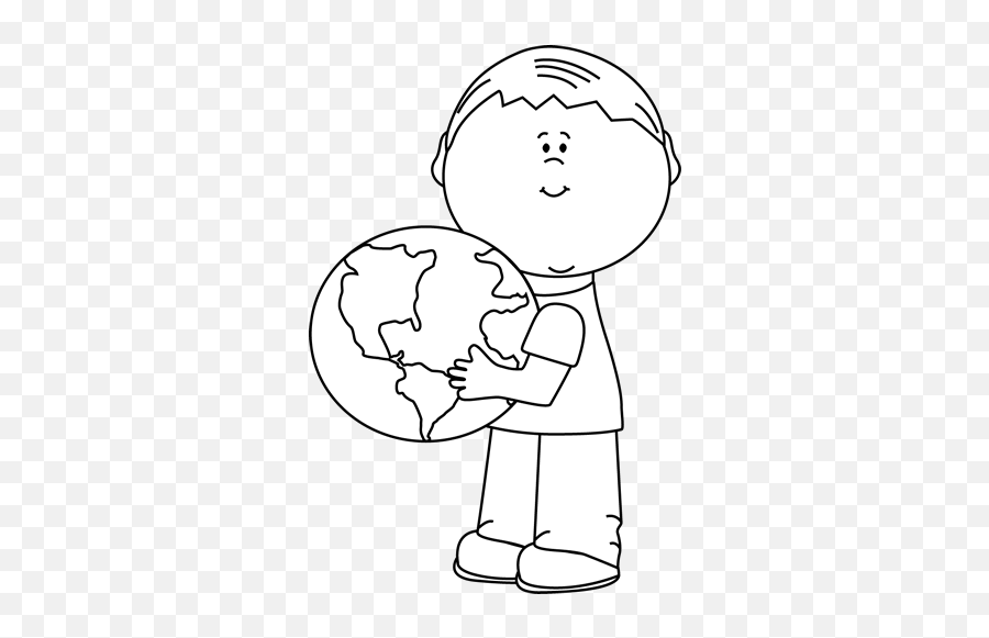 Hugs Png Black And White Transparent - Earth Day Clipart Black And White,Earth Clipart Png